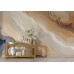 Marbled Cream & Beige Wave - Textured AI Wall Mural