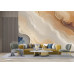 Marbled Cream & Beige Wave - Textured AI Wall Mural