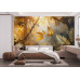 Enchanted Golden Jungle - AI Art Wall Mural for Contemporary Interiors