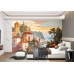 Mediterranean Village - AI Art Wall Mural for Contemporary Interiors