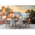 Mediterranean Village - AI Art Wall Mural for Contemporary Interiors