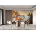 Mediterranean Village - AI Art Wall Mural for Contemporary Interiors