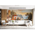 Mediterranean Village - AI Art Wall Mural for Contemporary Interiors