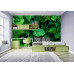 Lush Green Foliage - AI Art Wall Mural for Contemporary Interiors