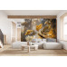 Forest Gold - AI Art Wall Mural for Contemporary Interiors