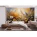 Sun-Kissed Wildflowers - AI Art Wall Mural for Contemporary Interiors