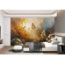 Abstract Golden Growth - AI Art Wall Mural for Contemporary Interiors Abstract Golden Growth - AI Art Wall Mural for Contemporary Interiors