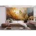 Abstract Golden Growth - AI Art Wall Mural for Contemporary Interiors Abstract Golden Growth - AI Art Wall Mural for Contemporary Interiors