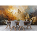 Abstract Golden Growth - AI Art Wall Mural for Contemporary Interiors Abstract Golden Growth - AI Art Wall Mural for Contemporary Interiors
