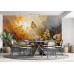 Abstract Golden Growth - AI Art Wall Mural for Contemporary Interiors Abstract Golden Growth - AI Art Wall Mural for Contemporary Interiors