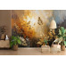 Abstract Golden Growth - AI Art Wall Mural for Contemporary Interiors Abstract Golden Growth - AI Art Wall Mural for Contemporary Interiors