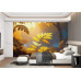 Glimmering Forest Floor - AI Art Wall Mural for Contemporary Interiors