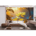 Glimmering Forest Floor - AI Art Wall Mural for Contemporary Interiors