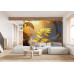 Glimmering Forest Floor - AI Art Wall Mural for Contemporary Interiors