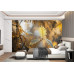 Glimmering Ferns - AI Art Wall Mural for Contemporary Interiors
