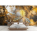 Glimmering Ferns - AI Art Wall Mural for Contemporary Interiors