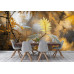 Glimmering Ferns - AI Art Wall Mural for Contemporary Interiors