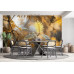 Glimmering Ferns - AI Art Wall Mural for Contemporary Interiors