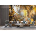 Glimmering Ferns - AI Art Wall Mural for Contemporary Interiors