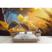Sunlit Golden Canopy - AI Art Wall Mural for Contemporary Interiors Sunlit Golden Canopy - AI Art Wall Mural for Contemporary Interiors