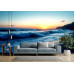 Sunset Beach - AI Art Wall Mural for Contemporary Interiors