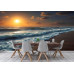 Crashing Waves - AI Art Wall Mural for Contemporary Interiors Crashing Waves - AI Art Wall Mural for Contemporary Interiors