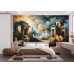 Ancient Temple - AI Art Wall Mural for Contemporary Interiors