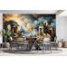 Ancient Temple - AI Art Wall Mural for Contemporary Interiors