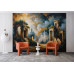 Ancient Temple - AI Art Wall Mural for Contemporary Interiors