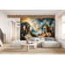 Ancient Temple - AI Art Wall Mural for Contemporary Interiors