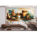 Ancient Ruins Fantasy - AI Art Wall Mural for Contemporary Interiors