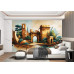Ancient Ruins Fantasy - AI Art Wall Mural for Contemporary Interiors
