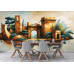 Ancient Ruins Fantasy - AI Art Wall Mural for Contemporary Interiors