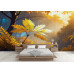 Radiant Forest Fern - AI Art Wall Mural for Contemporary Interiors