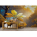 Radiant Forest Fern - AI Art Wall Mural for Contemporary Interiors