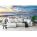 Coastal Calm - AI Art Wall Mural for Contemporary Interiors