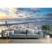 Coastal Calm - AI Art Wall Mural for Contemporary Interiors