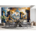 Ancient Greek Temple Ruins - AI Art Wall Mural for Contemporary Interiors