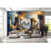 Ancient Greek Temple Ruins - AI Art Wall Mural for Contemporary Interiors