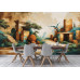 Mystical Ancient Ruins - AI Art Wall Mural for Contemporary Interiors