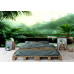 Tropical Morning Mist - AI Art Wall Mural for Contemporary Interiors