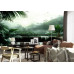 Tropical Morning Mist - AI Art Wall Mural for Contemporary Interiors