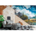 Greek Town - AI Art Wall Mural for Contemporary Interiors Greek Town - AI Art Wall Mural for Contemporary Interiors