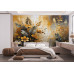 Autumn Floral Impression - AI Art Wall Mural for Contemporary Interiors