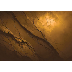 Amber Veins - AI Art Wall Mural for Contemporary Interiors | Wall4Soul