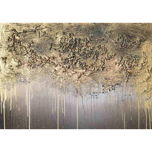Golden Whimsy Metallic - Modern Wall Mural Inspired by Petitto Art