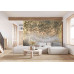 Golden Whimsy Metallic - Modern Wall Mural Inspired by Petitto Art