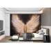 Golden Wings Abstract - Modern Wall Mural Inspired by Petitto Art