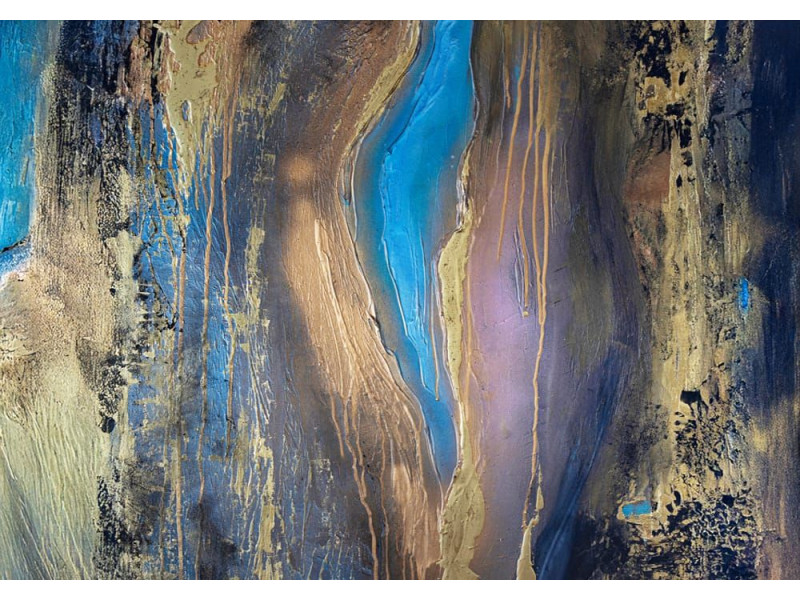 Celestial Veil Abstract Mural - Modern Wall Mural Inspired by Petitto Art