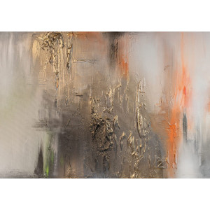 Copper Frost Abstract Mural - Modern Wall Mural Inspired by Petitto Art